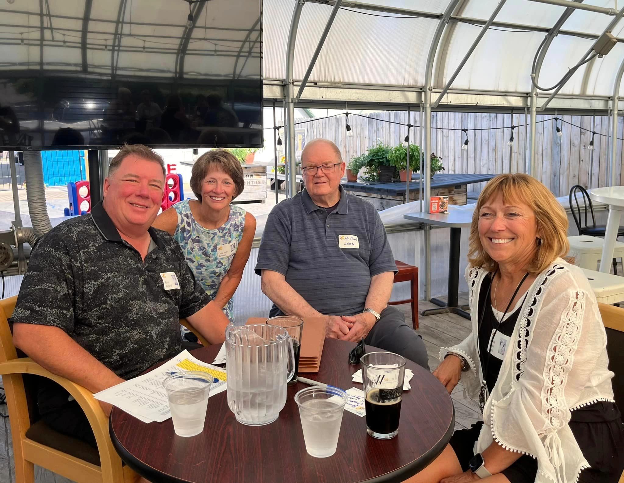 Brian Nyland, Carol Huff, Former Principal Tom